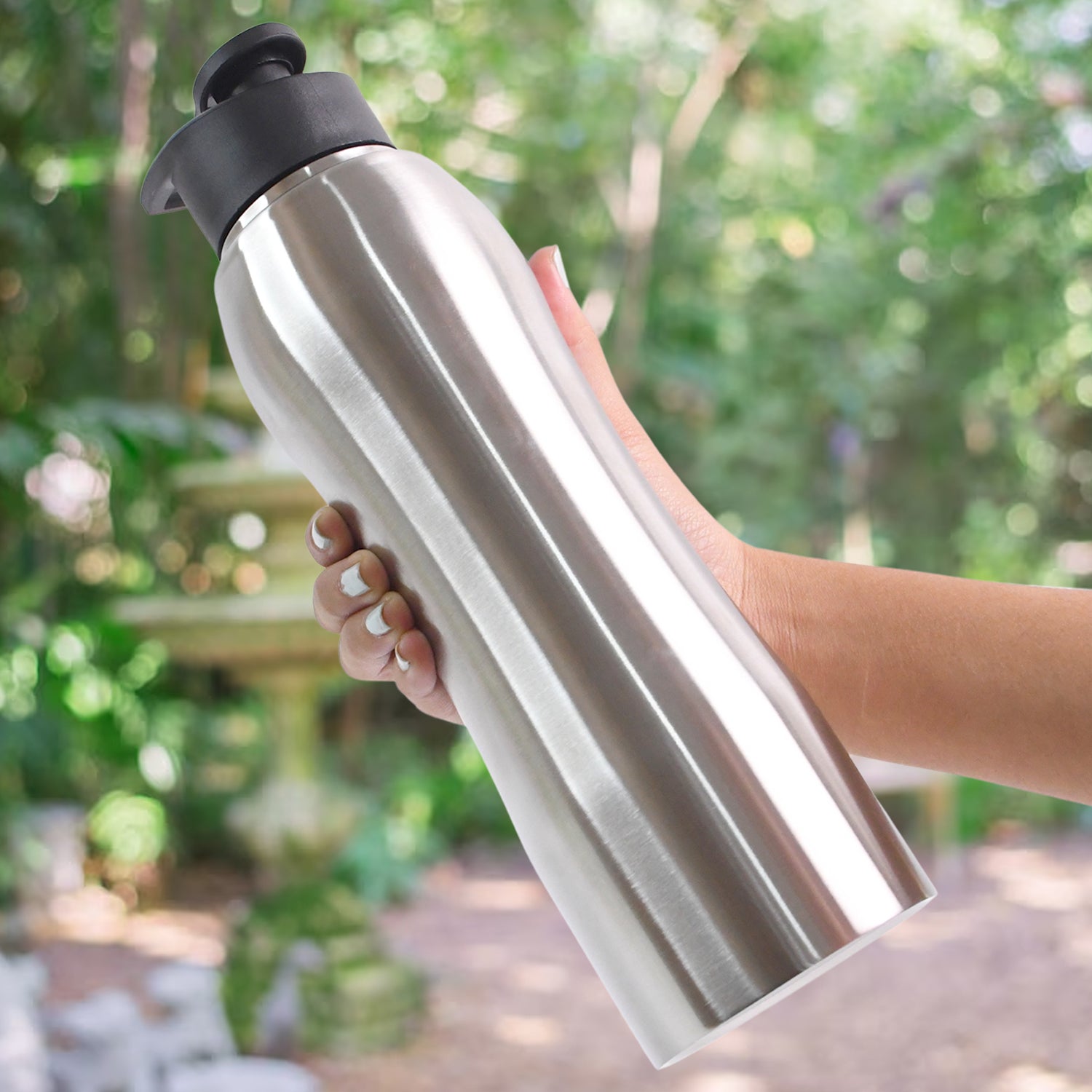 Stainless Steel Double Wall Vacuum-Insulated Drink Water Bottle (1000 ML Approx) Stainless Steel Double Wall Vacuum-Insulated Drink Water Bottle (1000 ML Approx)